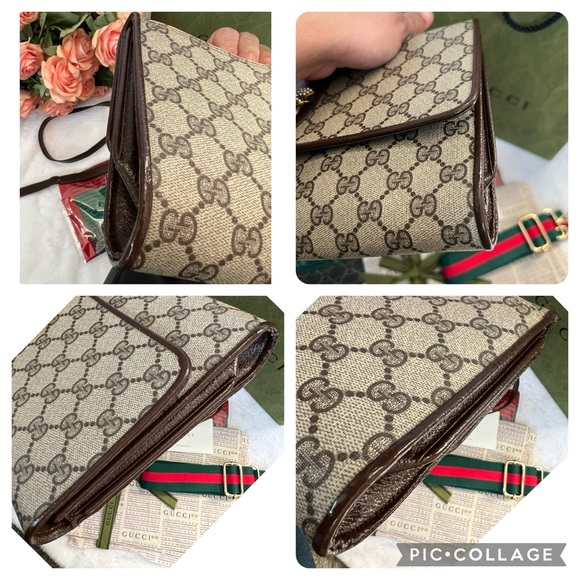 GUCCI Vintage Pouch/Crossbody/handle Purse. Authentic - Picture 10 of 12